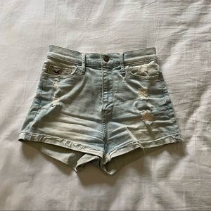 Hollister High Waisted Denim Jean Shorts
